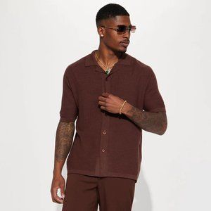 Fashion Nova - Neighborhood Short Sleeve Pointelle Shirt